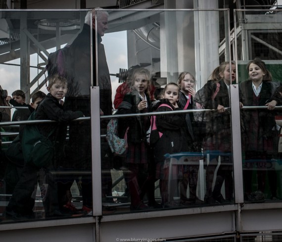 London queue, kids, London Eye