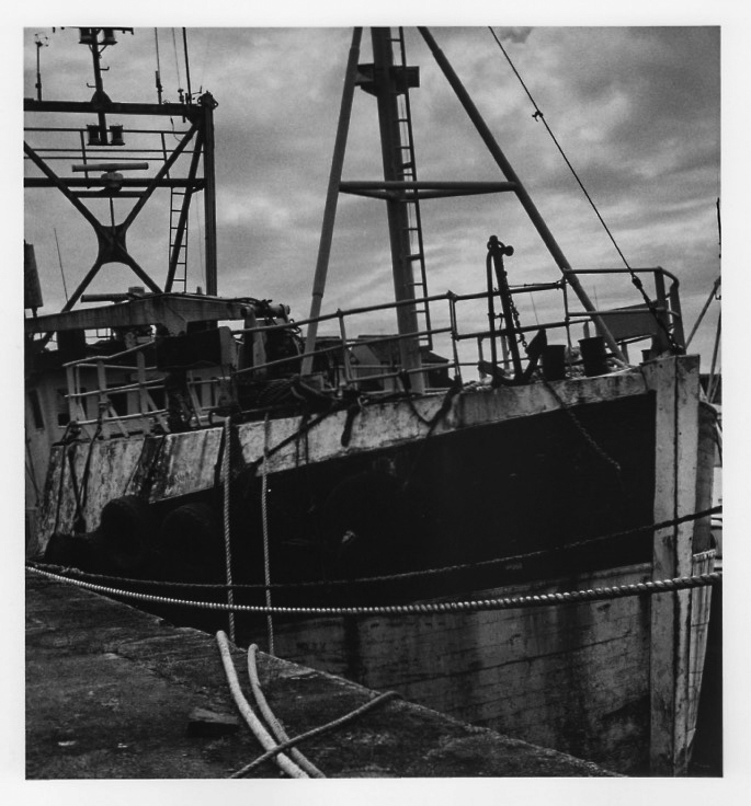 Old boat in Maryport; wooden boat; old ship; Kodak try-x 400; fine art print; darkroom print